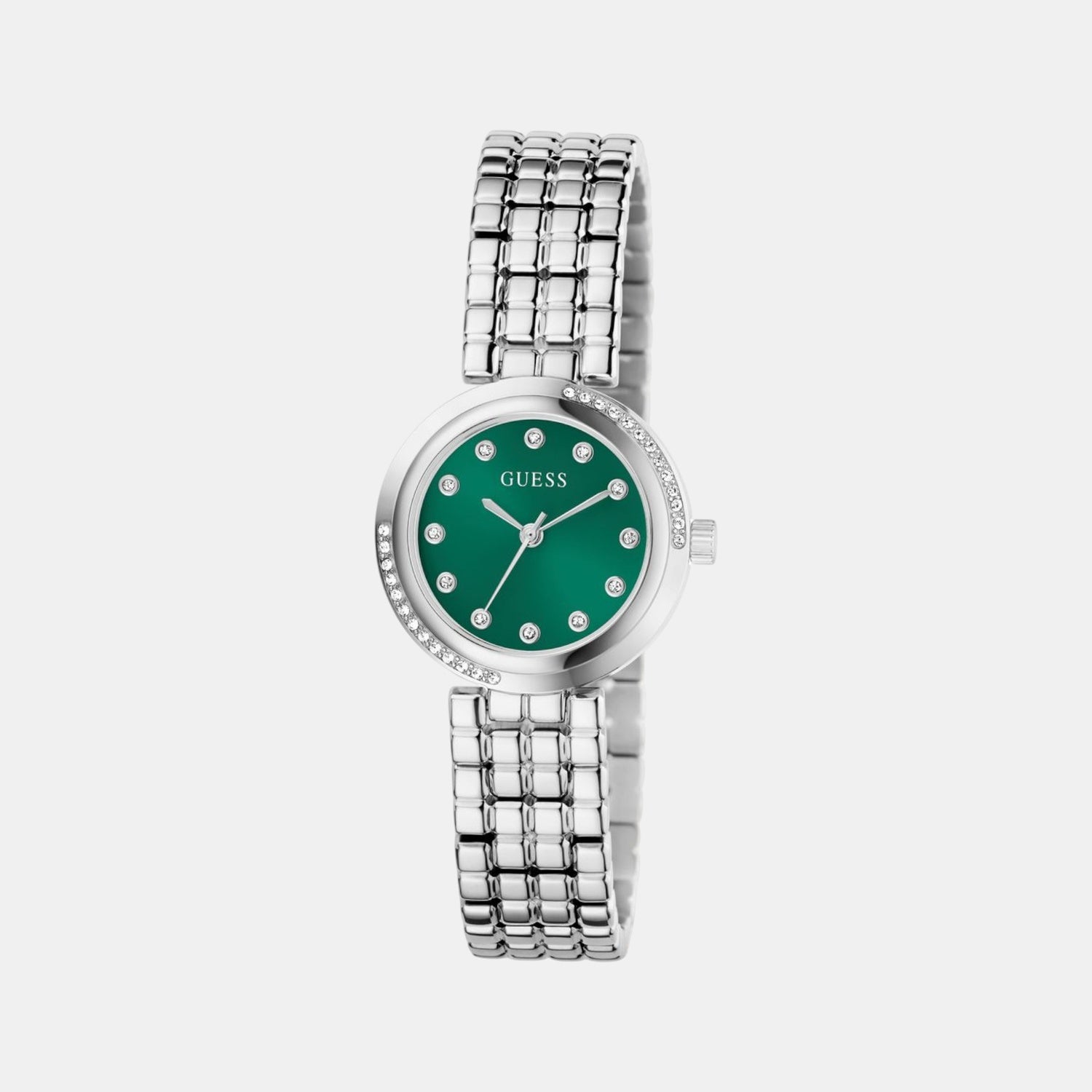 Clara Women Quartz Green Dial Analog Recycled Steel Watch GW0930L1