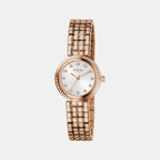 Clara Women Quartz White Dial Analog Recycled Steel Watch GW0930L3