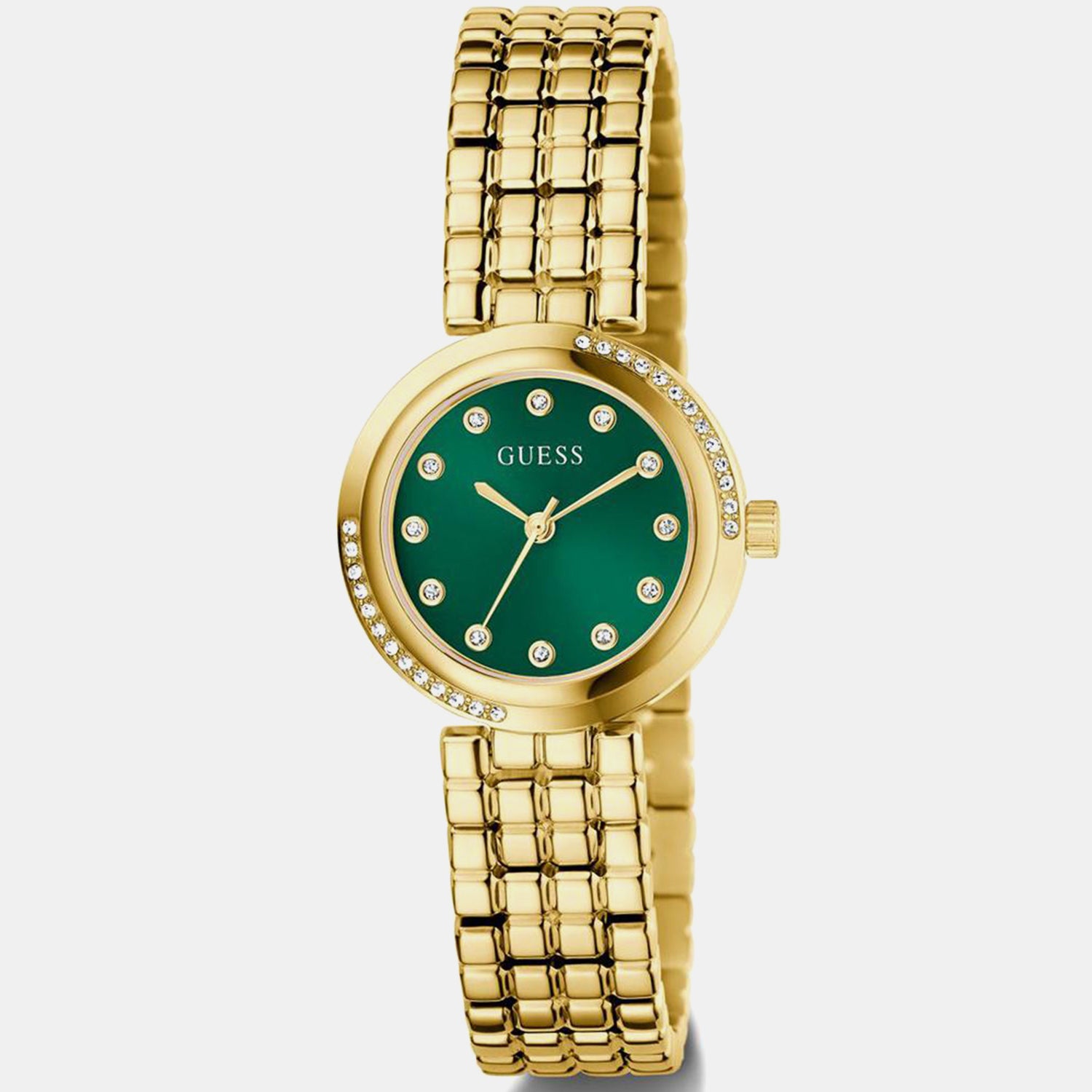 Clara Women Quartz Green Dial Analog Stainless Steel Watch GW0930L6