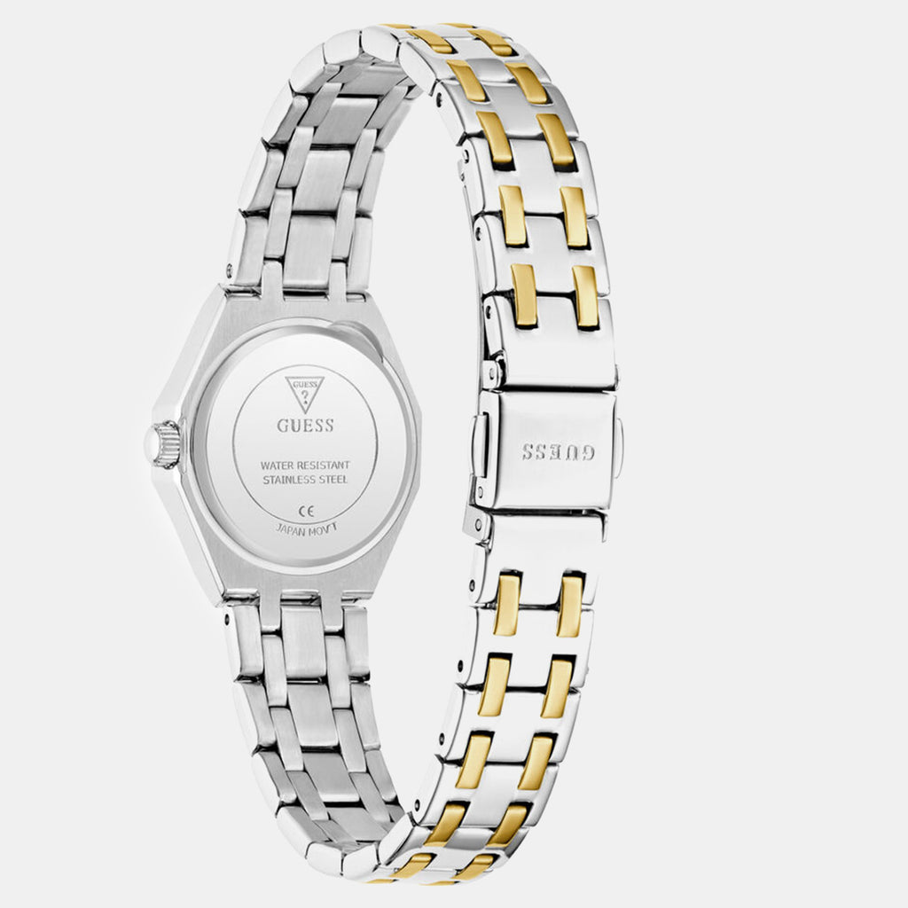 Women Quartz Silver Dial Analog Stainless Steel Watch GW0931L3