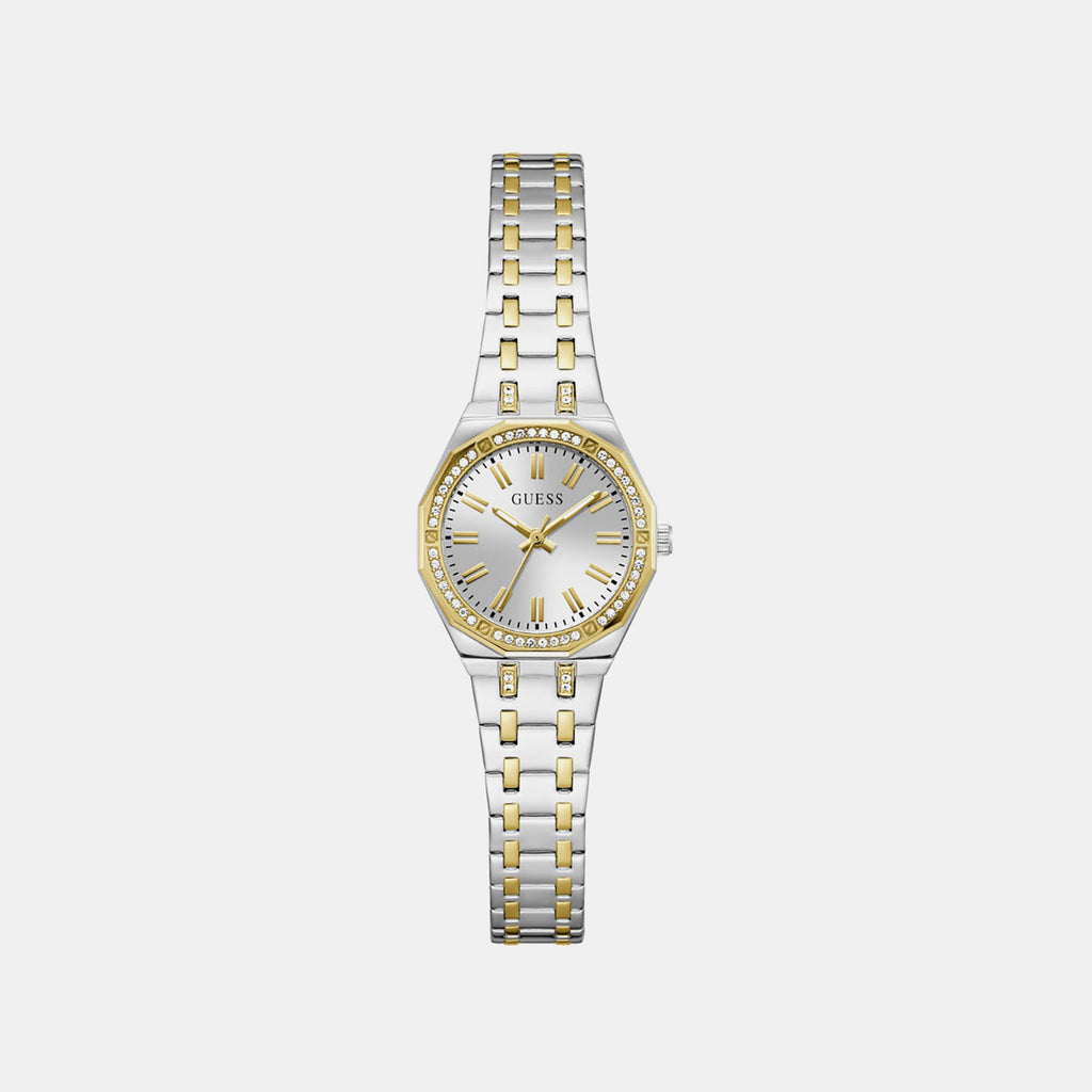 Women Quartz Silver Dial Analog Stainless Steel Watch GW0931L3