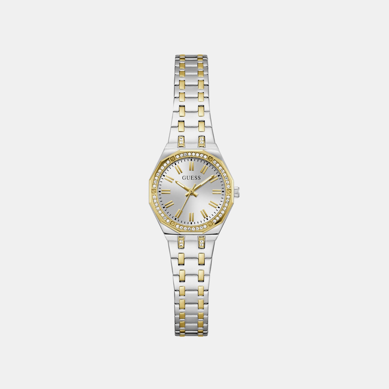 Women Quartz Silver Dial Analog Stainless Steel Watch GW0931L3
