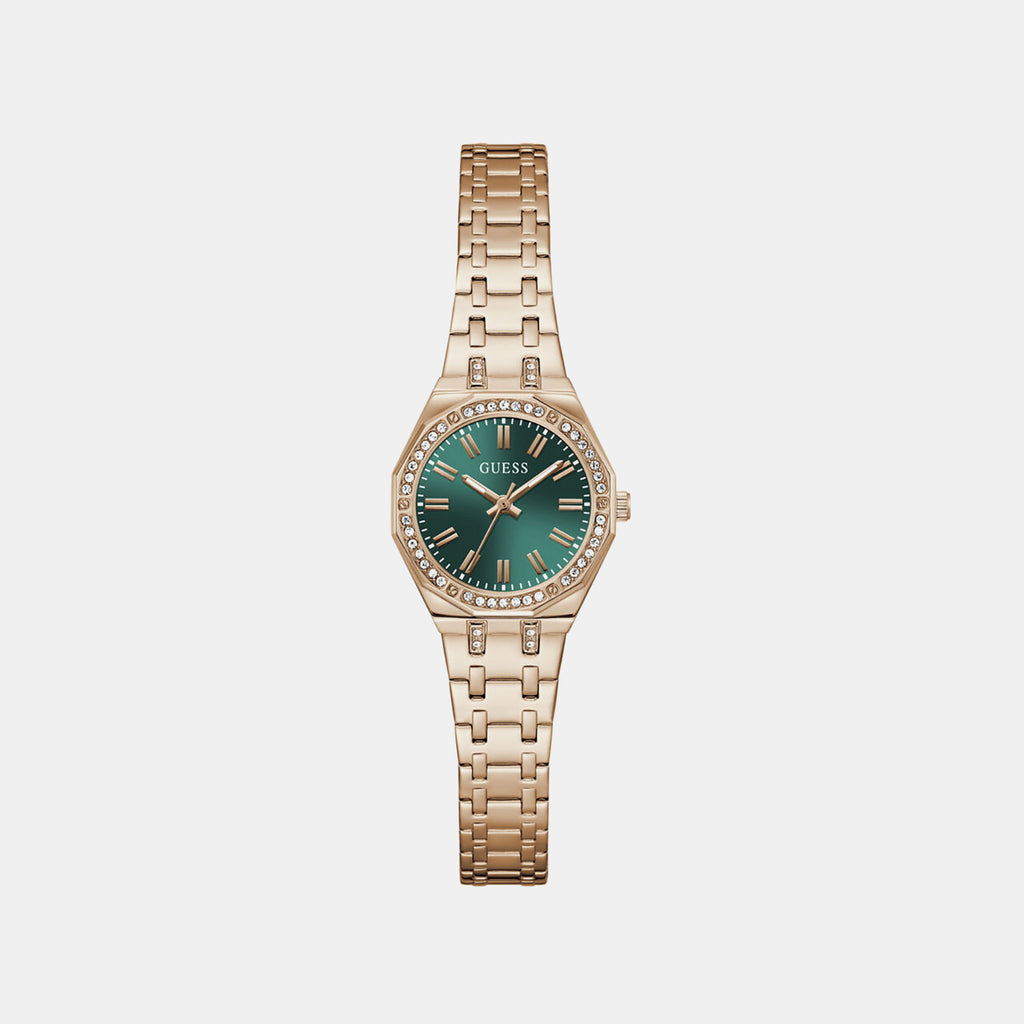 Women Quartz Green Dial Analog Stainless Steel Watch GW0931L7
