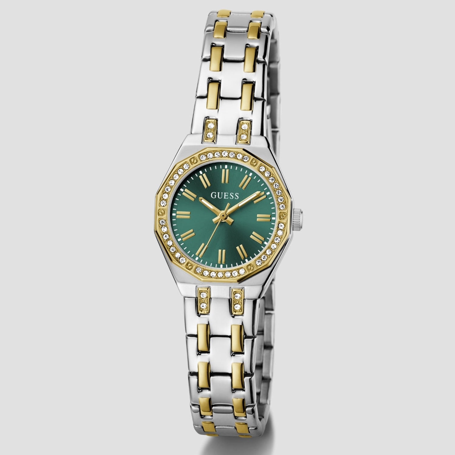 Women Quartz Green Dial Analog Stainless Steel Watch GW0931L8