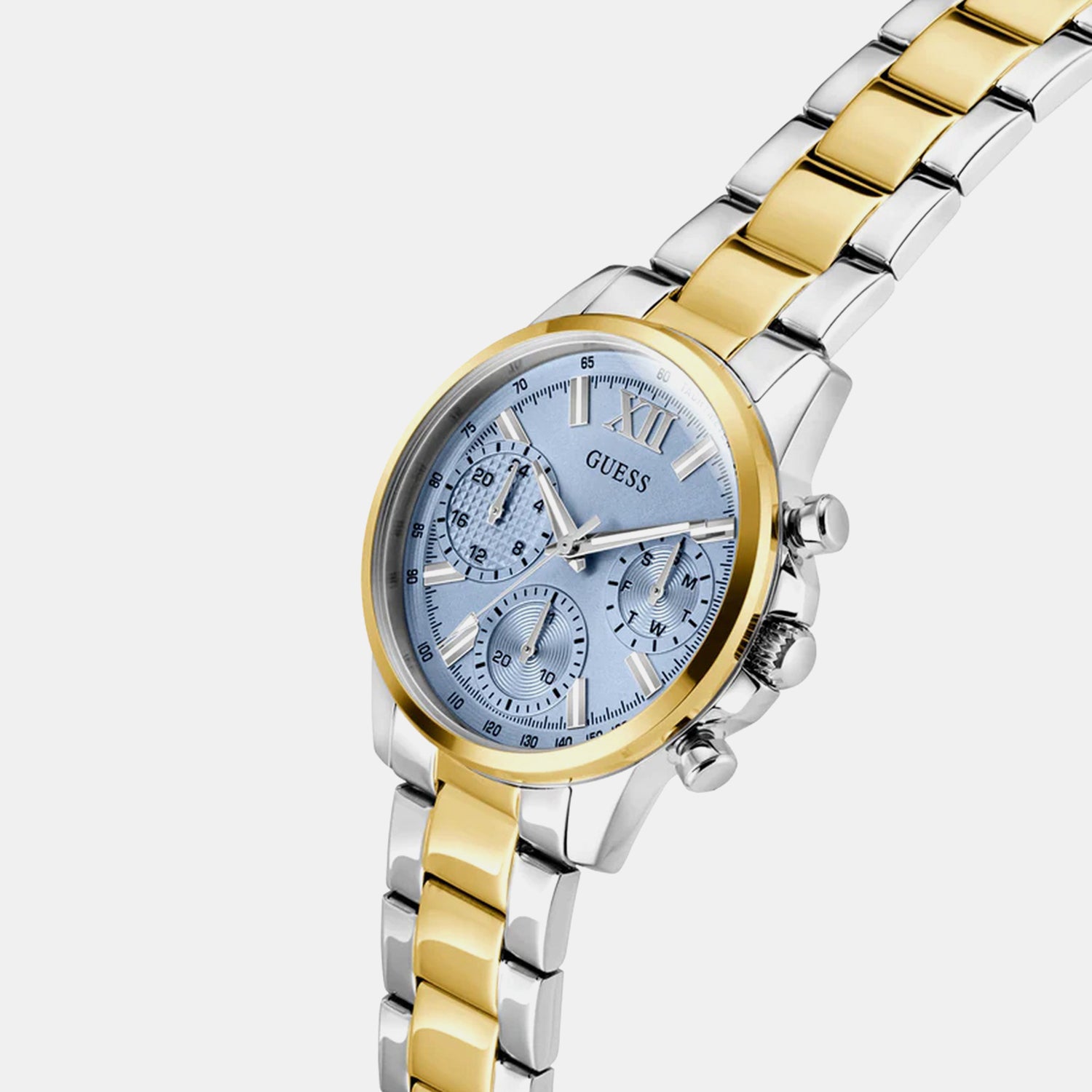 Bailey Women Quartz Blue Dial Multi-Function Stainless Steel Watch GW0933L3