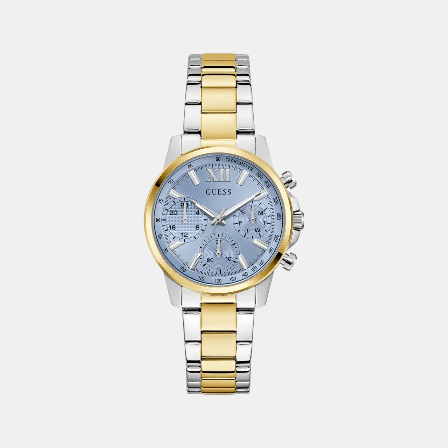 Bailey Women Quartz Ice Blue Dial Multi-Function Stainless Steel Watch GW0933L3