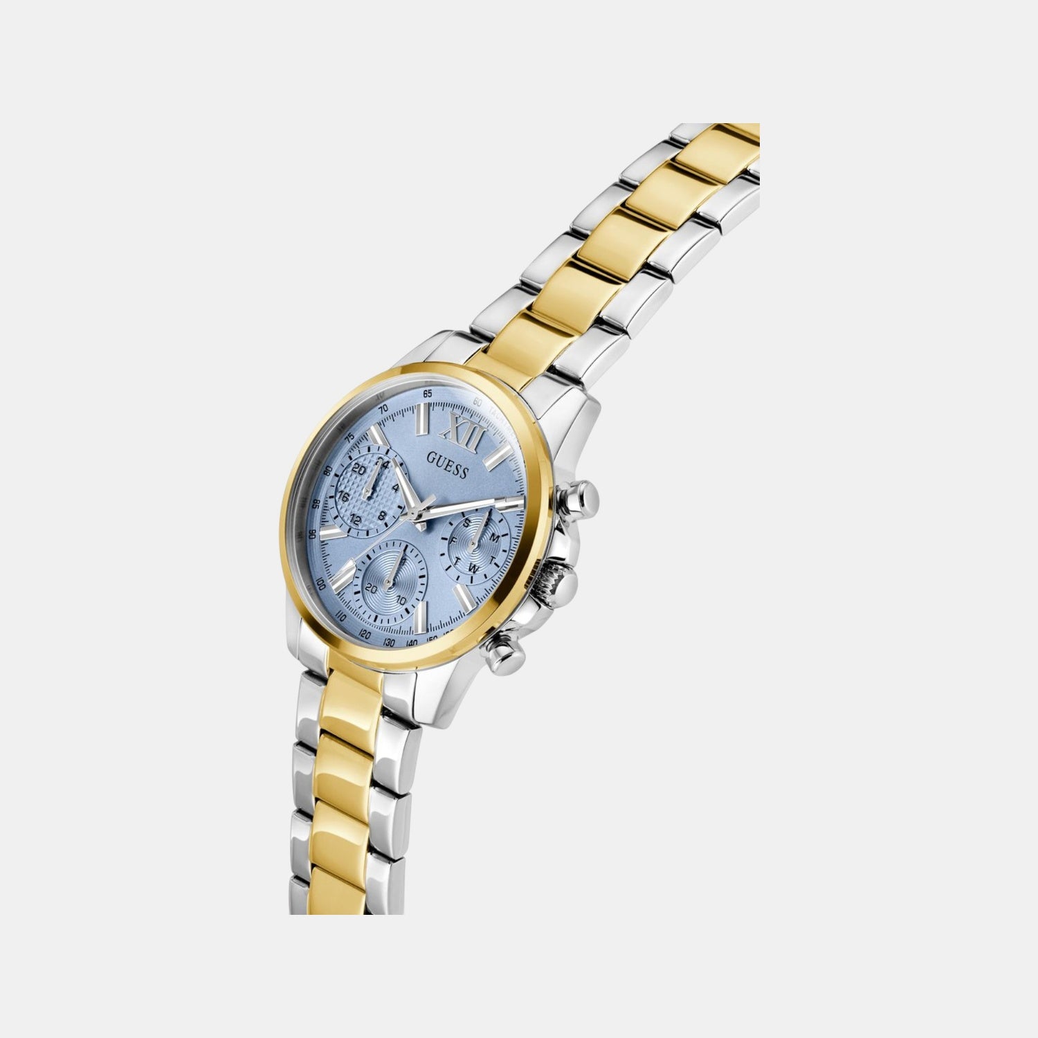 Bailey Women Quartz Ice Blue Dial Multi-Function Stainless Steel Watch GW0933L3