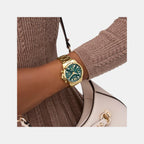 Bailey Women Quartz Green Dial Multi-Function Stainless Steel Watch GW0933L6