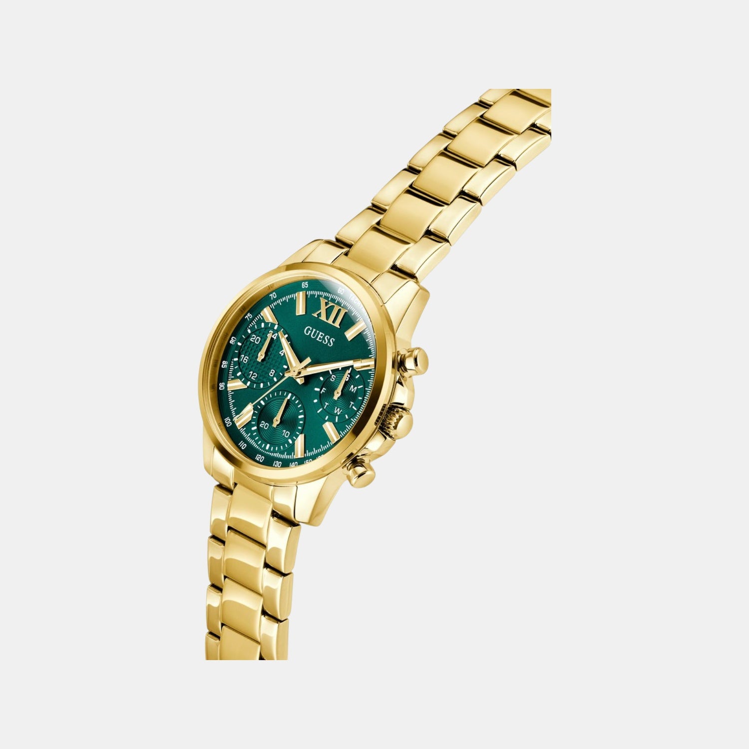 Bailey Women Quartz Green Dial Multi-Function Stainless Steel Watch GW0933L6