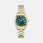 Alice Women Quartz Green Dial Analog Recycled Steel Watch GW0934L3