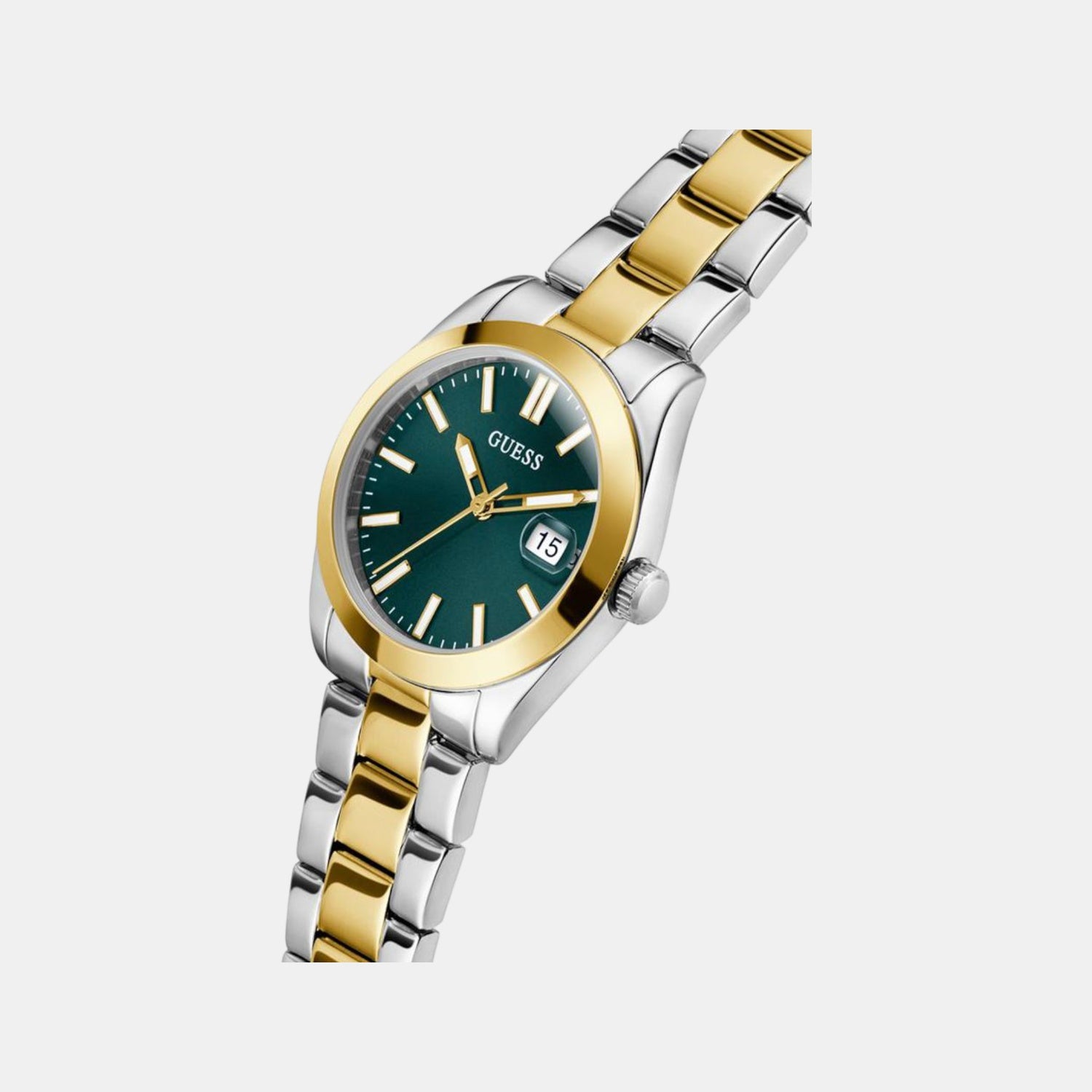 Alice Women Quartz Green Dial Analog Recycled Steel Watch GW0934L3