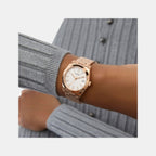 Alice Women Quartz White Dial Analog Recycled Steel Watch GW0934L4