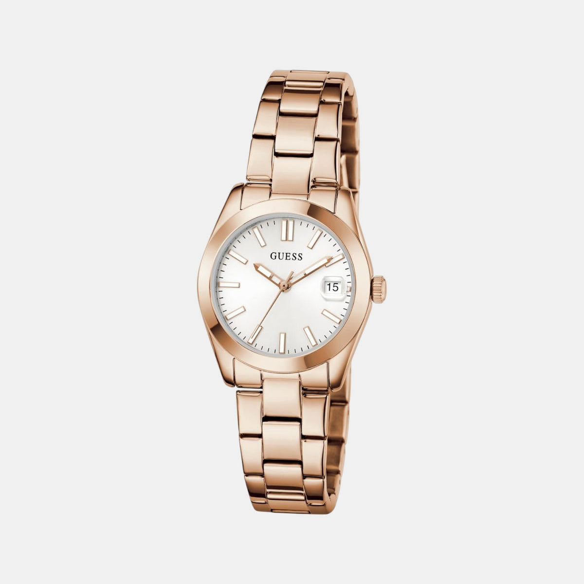 Gd Alice Women Quartz White Dial Analog Stainless Steel Watch Gw0934L4