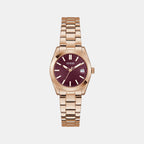 Alice Women Quartz Red Dial Analog Recycled Steel Watch GW0934L5