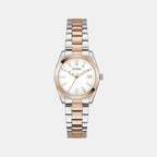 Alice Women Quartz White Dial Analog Stainless Steel Watch GW0934L6