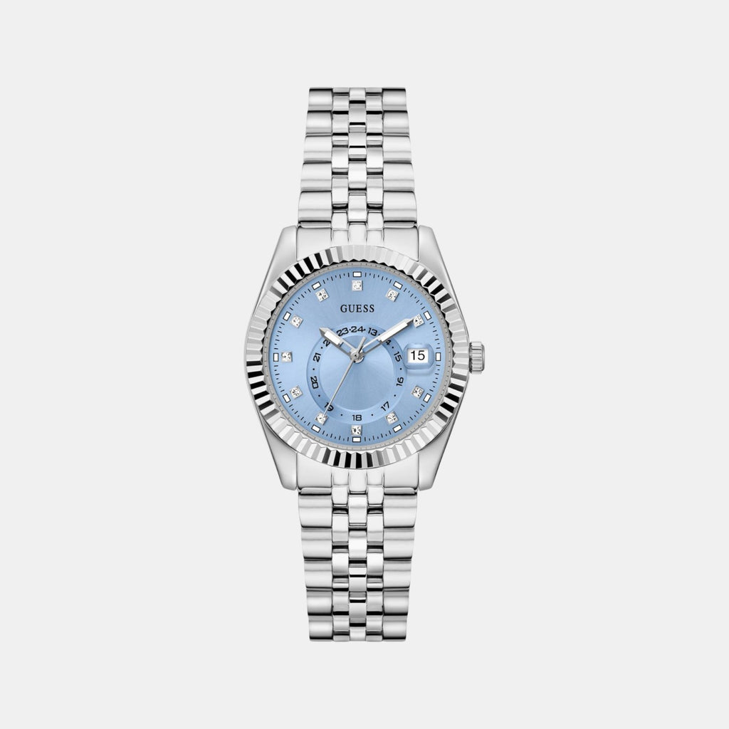 Jada Women Quartz Ice Blue Dial Analog Recycled Steel Watch GW0936L1