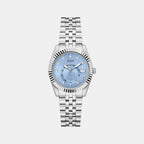 Jada Women Quartz Ice Blue Dial Analog Recycled Steel Watch GW0936L1