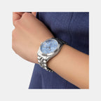 Jada Women Quartz Ice Blue Dial Analog Recycled Steel Watch GW0936L1