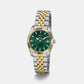 Women Quartz Green Dial Analog Stainless Steel Watch GW0936L3