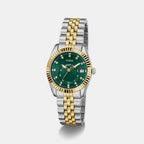 Women Quartz Green Dial Analog Stainless Steel Watch GW0936L3