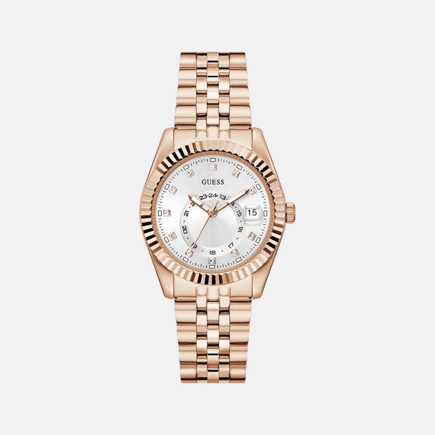 Jada Women Quartz White Dial Analog Recycled Steel Watch GW0936L4