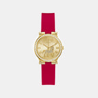Lunar New Year Limited Edition Women Quartz Champagne Dial Analog Leather Watch GW0937L1