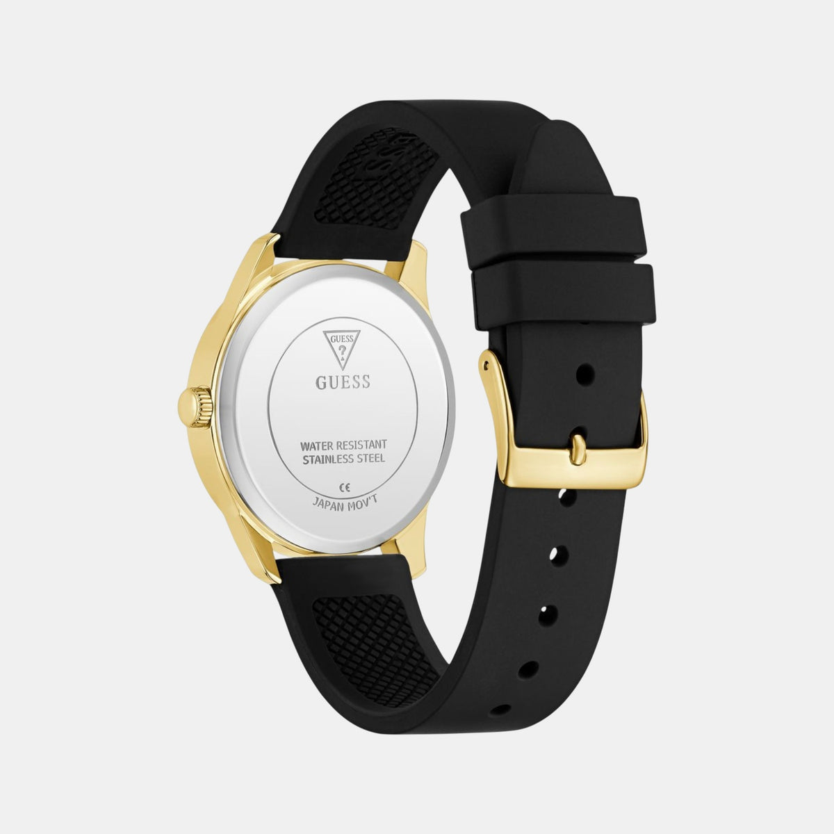 Gt Roxy Women Quartz Champagne Dial Analog Silicone Watch Gw0942L2