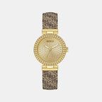 Gt Ivy Women Quartz Champagne Dial Analog Stainless Steel GW0943L2