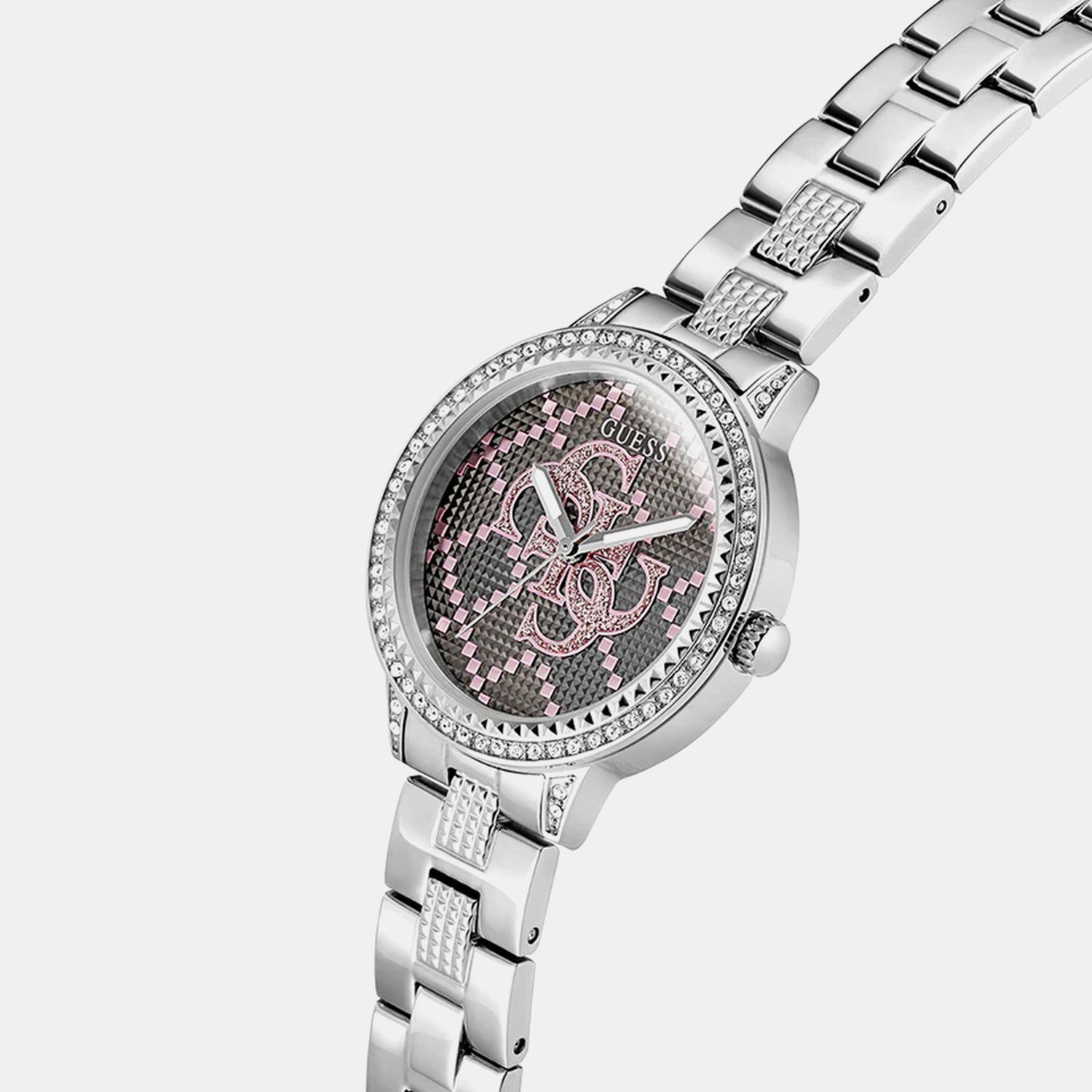 Guess Trend Women Quartz Silver Dial Analog Stainless Steel Watch GW0944L1