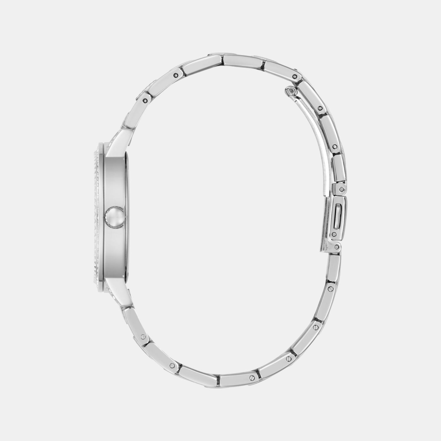 Trend Women Quartz Silver Dial Analog Stainless Steel Watch GW0944L1