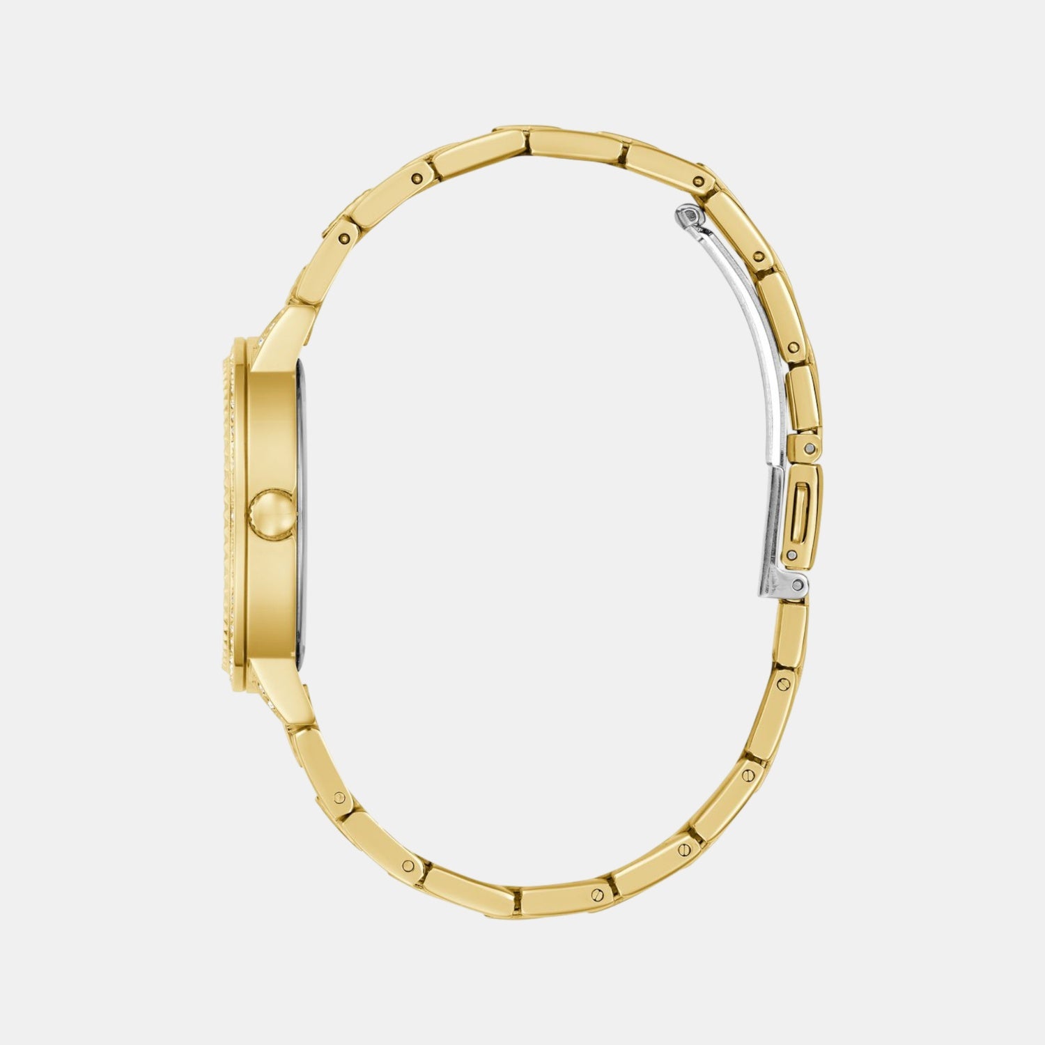 Trend Women Quartz Champagne Dial Analog Stainless Steel Watch GW0944L2