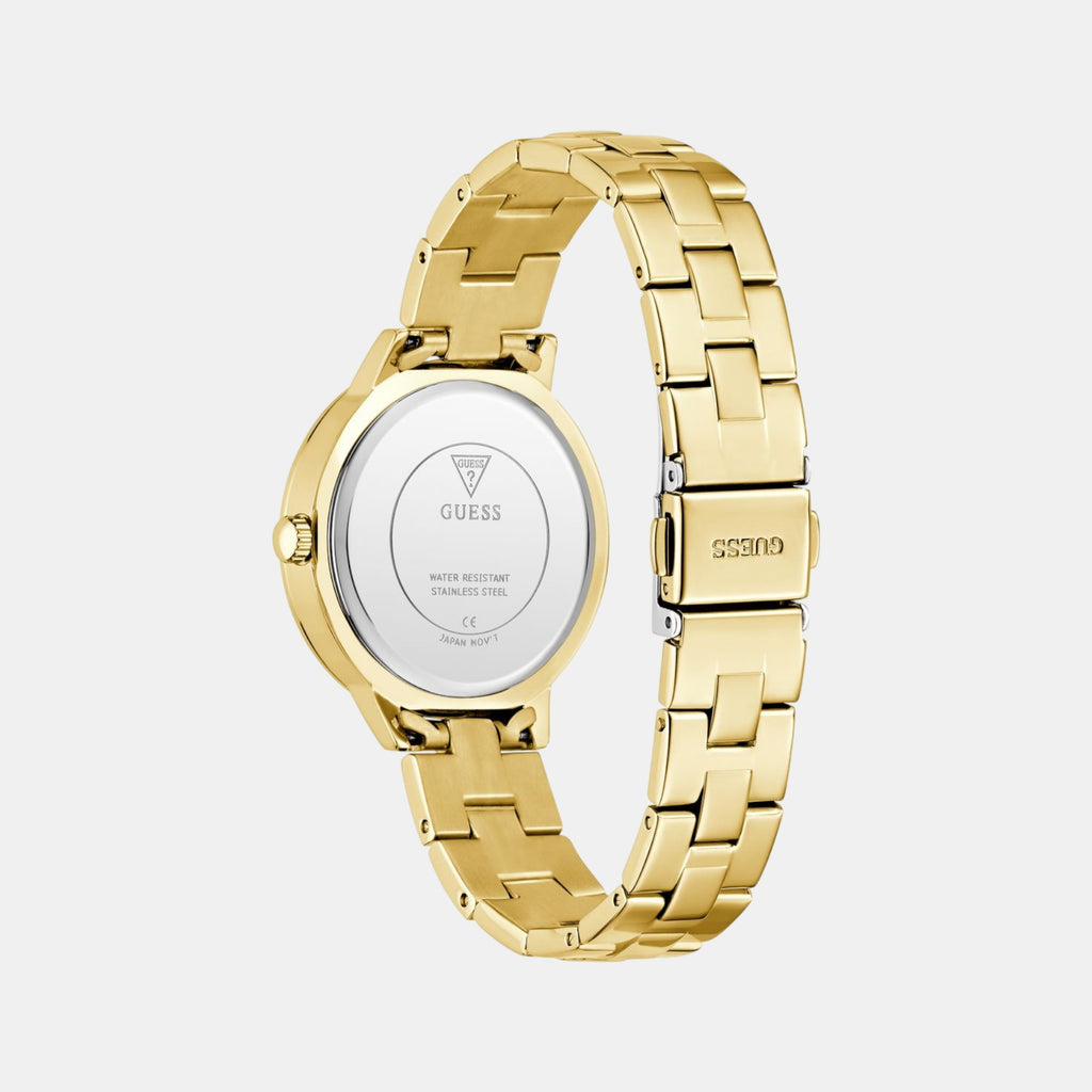 Guess Trend Women Quartz Champagne Dial Analog Stainless Steel Watch GW0944L2