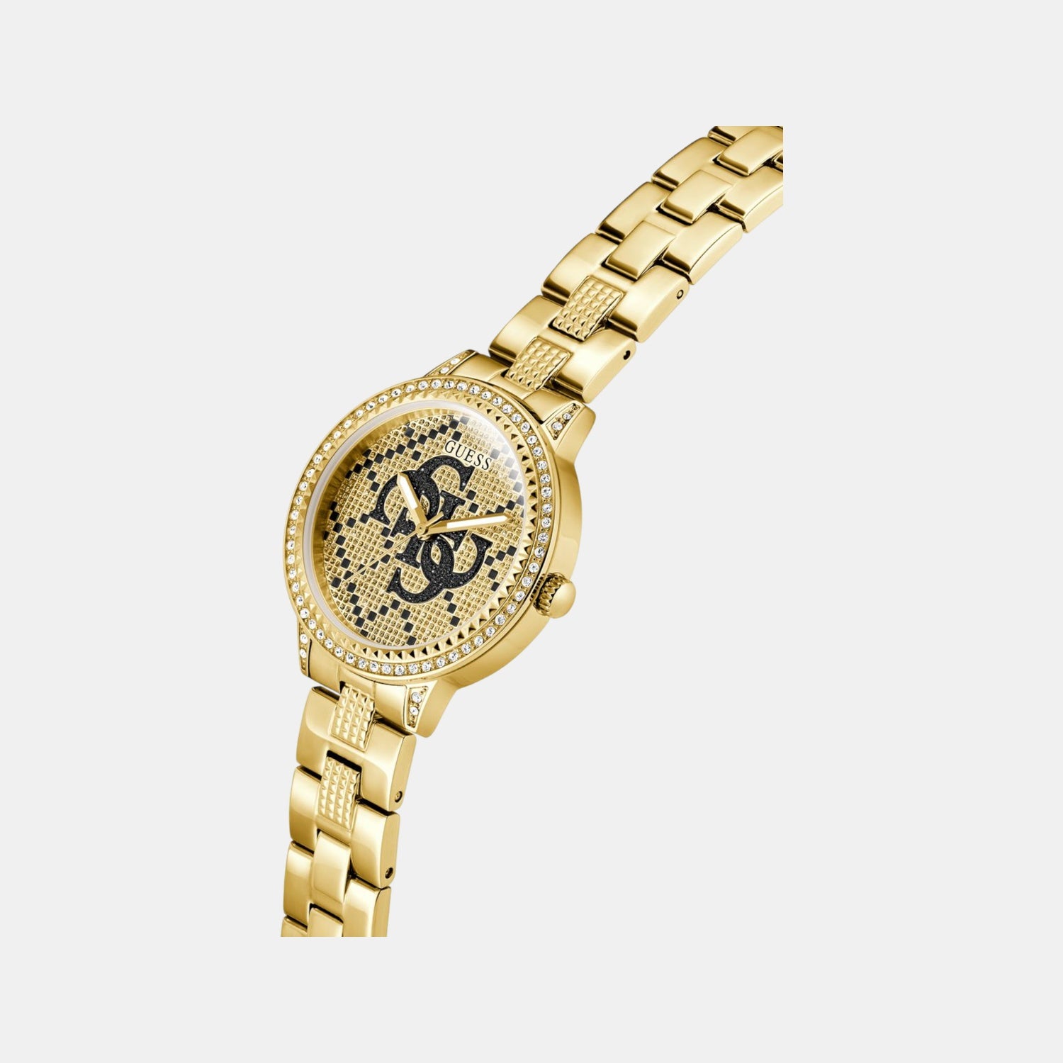 Trend Women Quartz Champagne Dial Analog Stainless Steel Watch GW0944L2