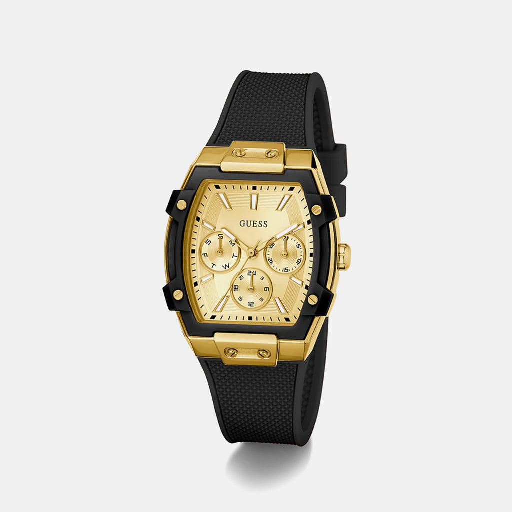 Phoenix Women Quartz Champagne Dial Multi-Function Silicone Watch GW0945L2