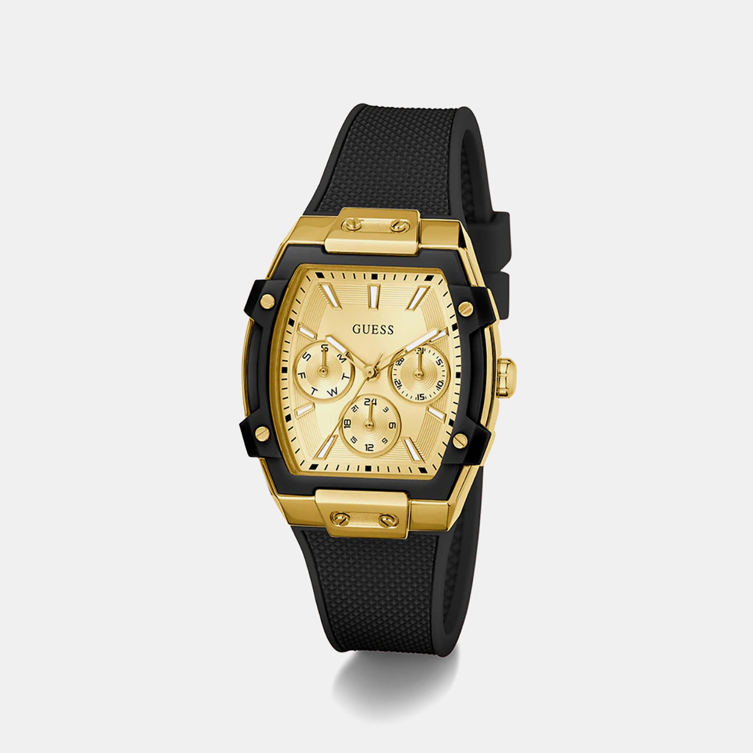 Phoenix Women Quartz Champagne Dial Multi-Function Silicone Watch GW0945L2