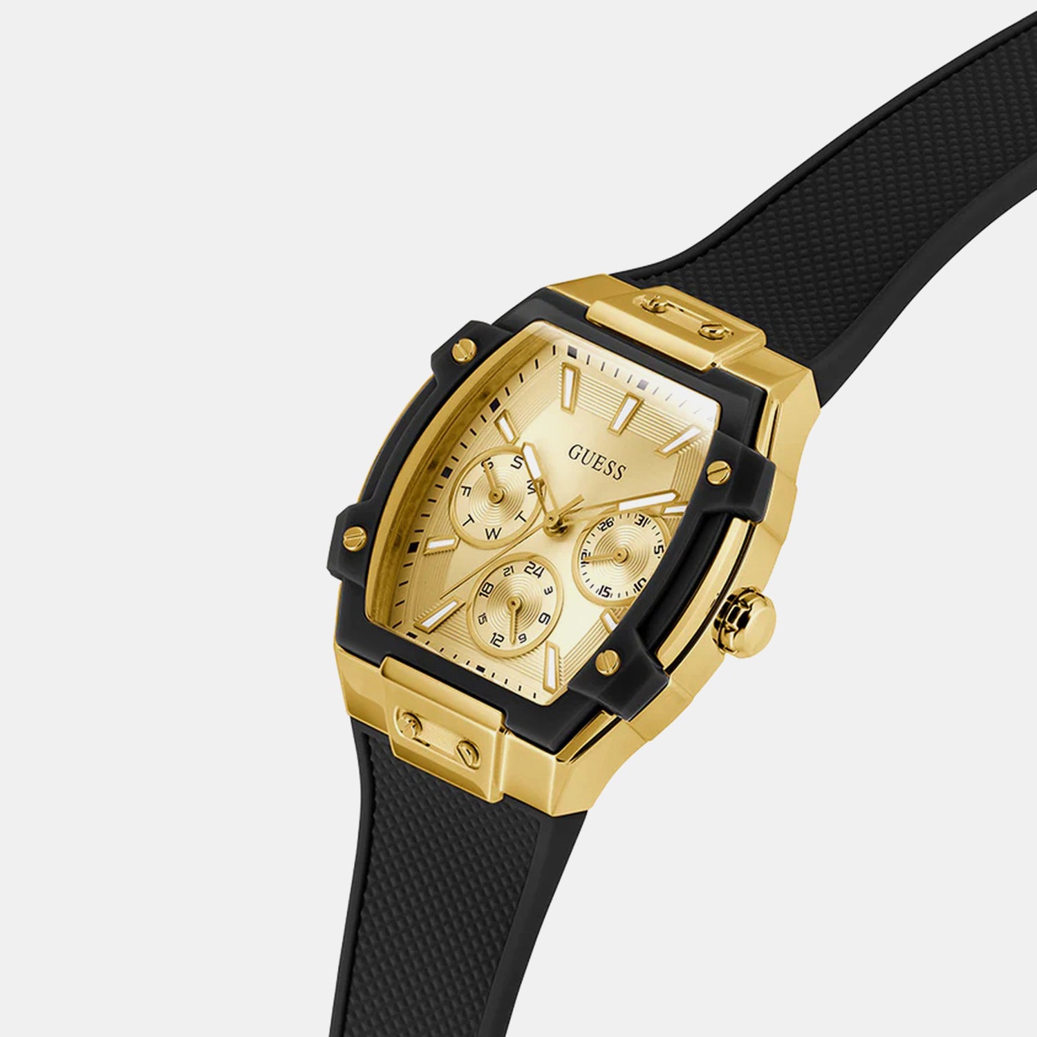 Phoenix Women Quartz Champagne Dial Multi-Function Silicone Watch GW0945L2
