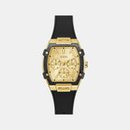 Phoenix Women Quartz Champagne Dial Multi-Function Silicone Watch GW0945L2