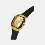 Phoenix Women Quartz Champagne Dial Multi-Function Silicone Watch GW0945L2