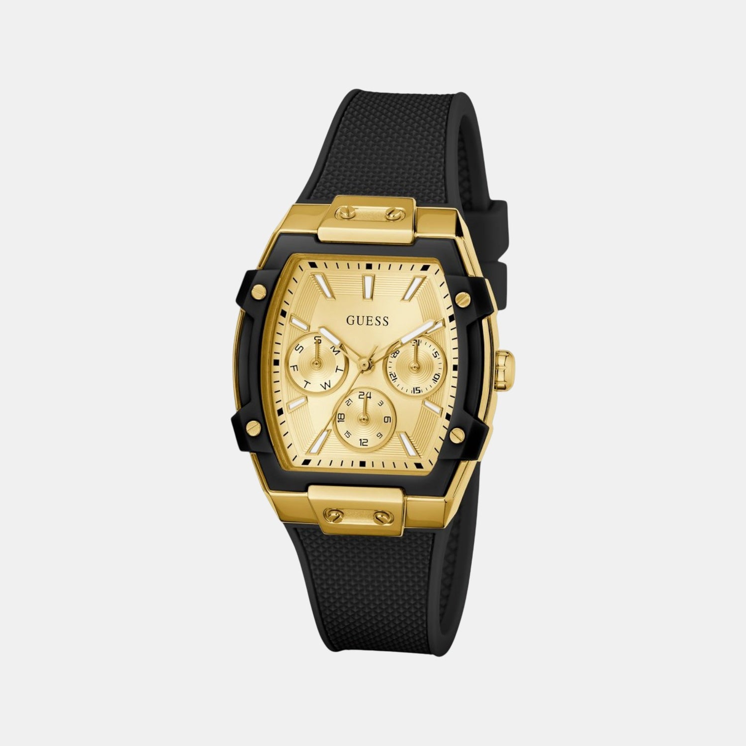 Phoenix Women Quartz Champagne Dial Multi-Function Silicone Watch GW0945L2