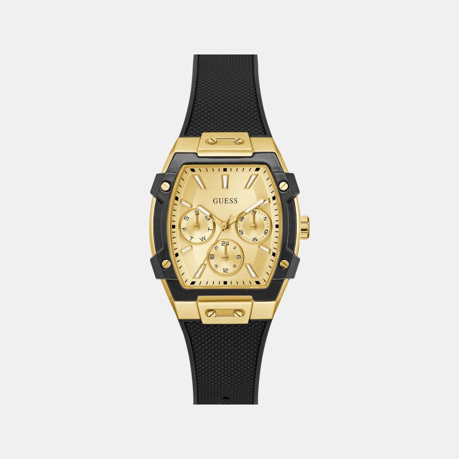 Phoenix Women Quartz Champagne Dial Multi-Function Silicone Watch GW0945L2