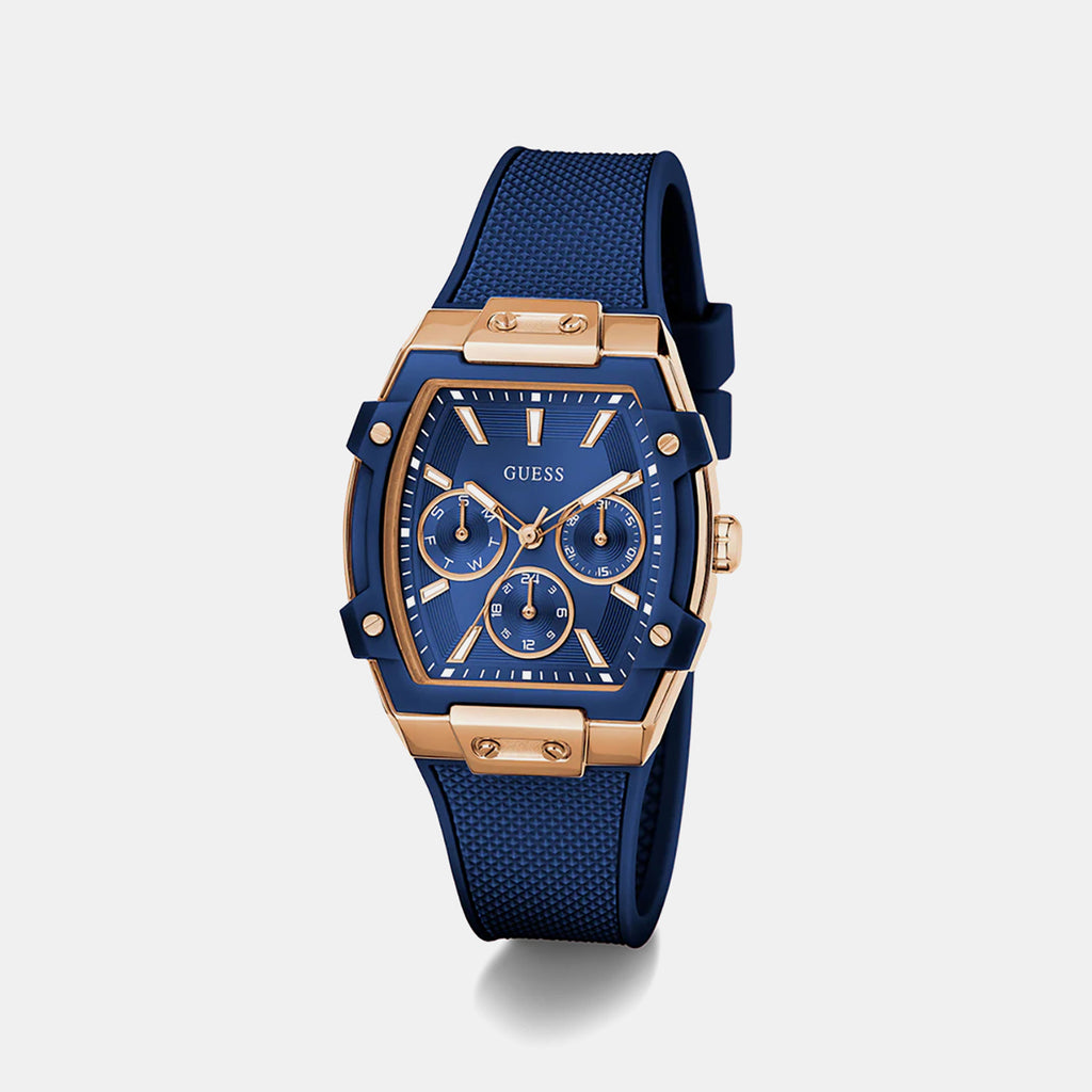 Phoenix Women Quartz Blue Dial Multi-Function Silicone Watch GW0945L4
