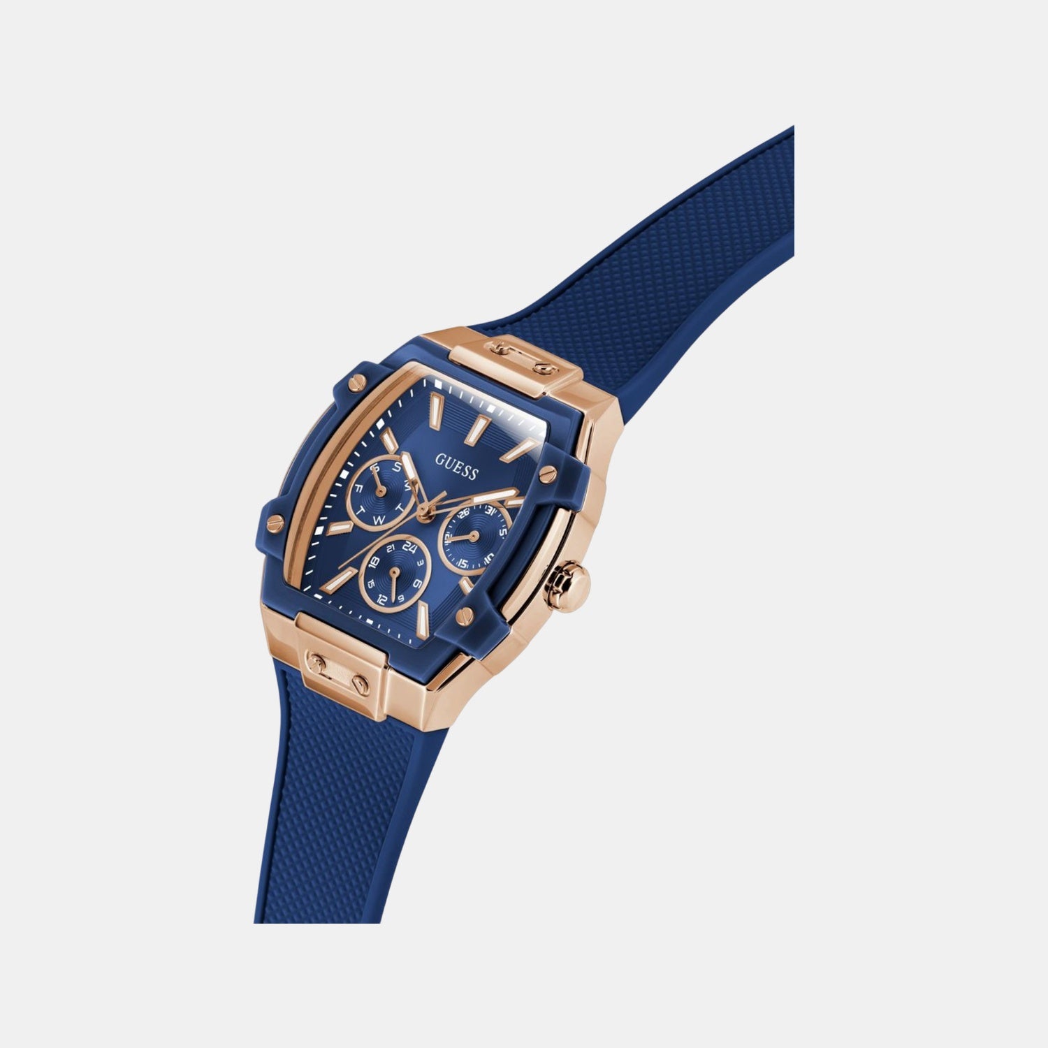 Phoenix Women Quartz Blue Dial Multi-Function Silicone Watch GW0945L4