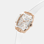 Women Quartz White Dial Multi-Function Silicone Watch GW0945L6