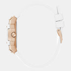 Women Quartz White Dial Multi-Function Silicone Watch GW0945L6
