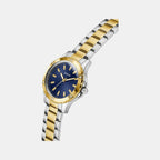 Mist Women Quartz Blue Dial Analog Stainless Steel Watch GW0948L3