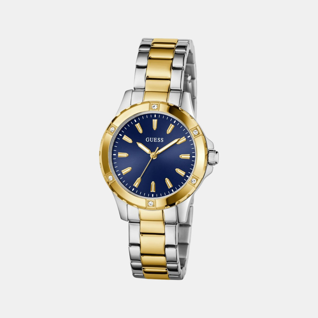 Mist Women Quartz Blue Dial Analog Stainless Steel Watch GW0948L3