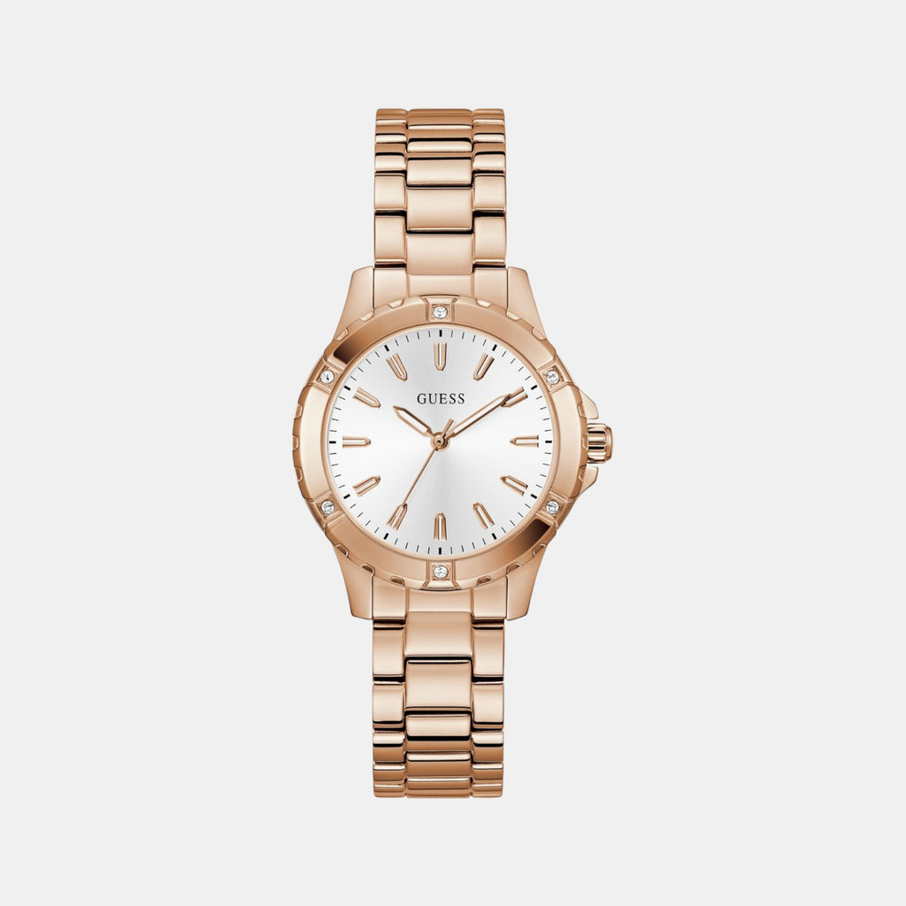 Mist Women Quartz White Dial Analog Stainless Steel Watch GW0948L5