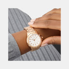 Mist Women Quartz White Dial Analog Stainless Steel Watch GW0948L5