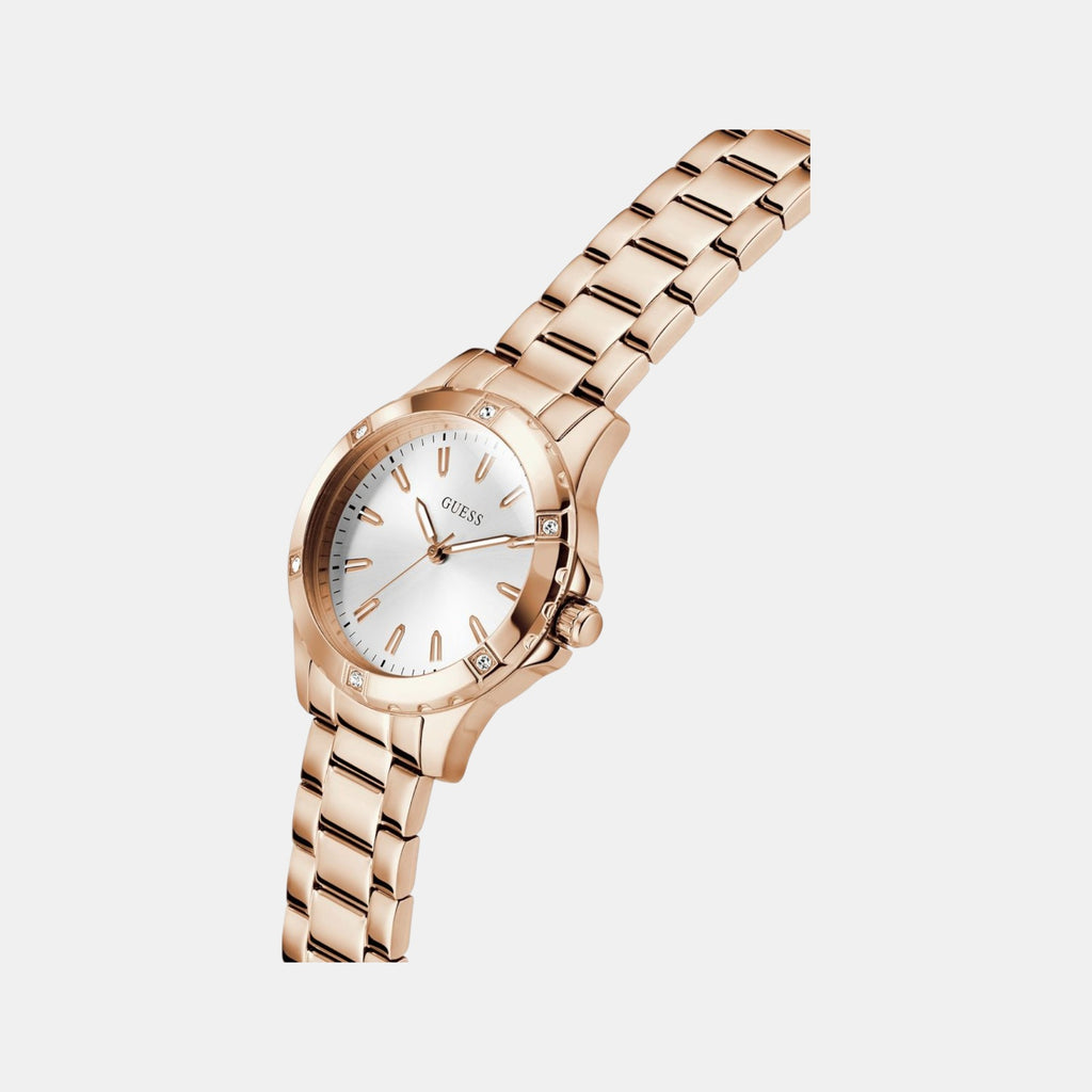 Mist Women Quartz White Dial Analog Stainless Steel Watch GW0948L5