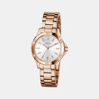 Mist Women Quartz White Dial Analog Stainless Steel Watch GW0948L5